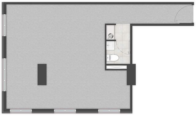 Planta de la tipología 03, 49,81 m²