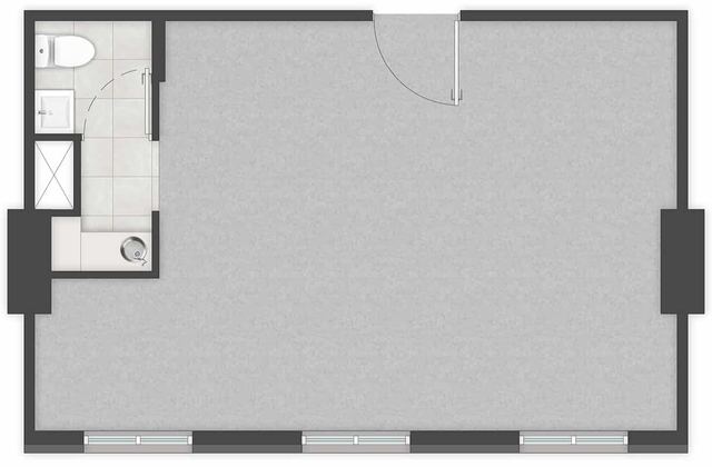 Planta de la tipología 04, 37,37 m²